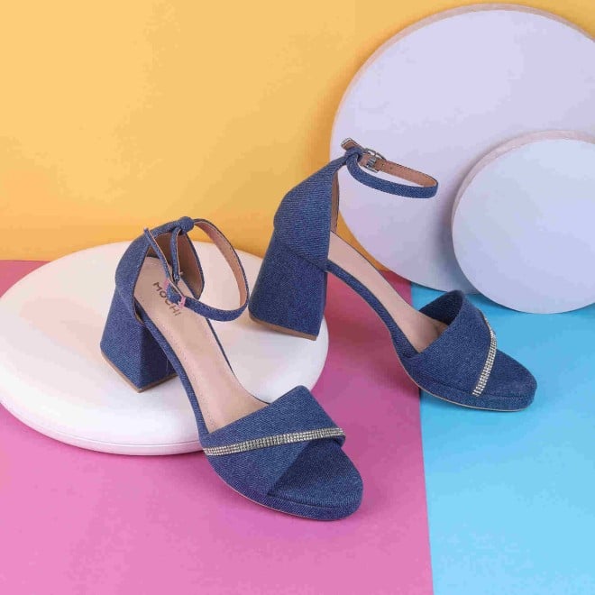 Mochi Women Blue-navy Casual Sandals