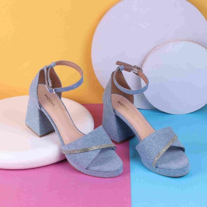 Mochi Women Light-blue Casual Sandals (SKU: 40-254-32-36)