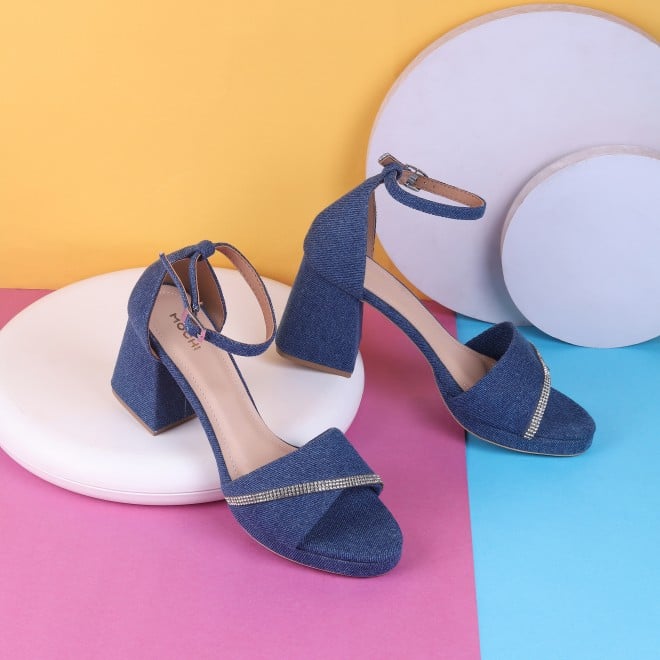 Mochi Women Blue-navy Casual Sandals