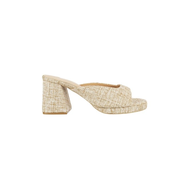 Mochi Women Beige Casual Sandals (SKU: 40-255-20-36)