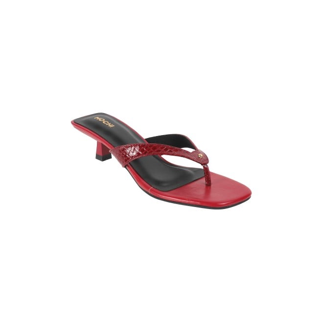 Mochi Women Red Casual Slippers