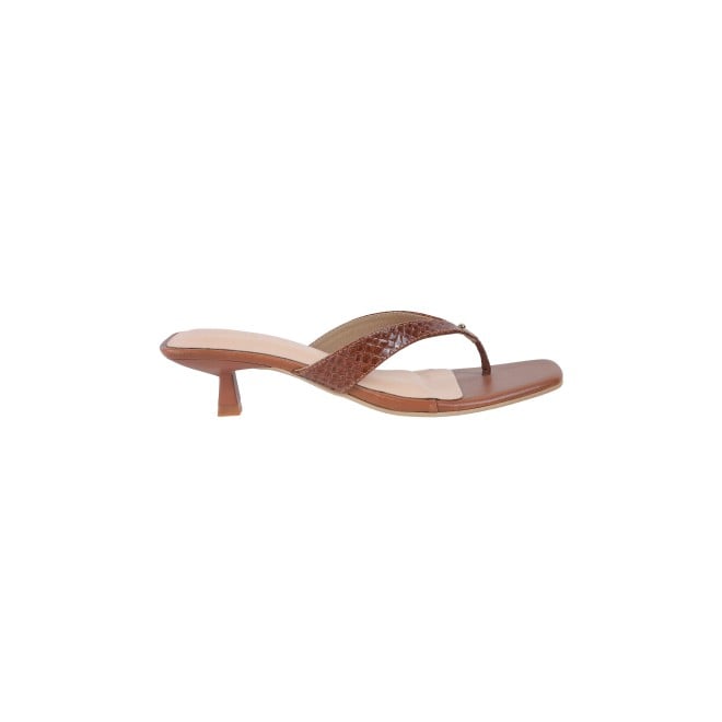 Mochi Women Brown Casual Slippers (SKU: 40-285-12-36)