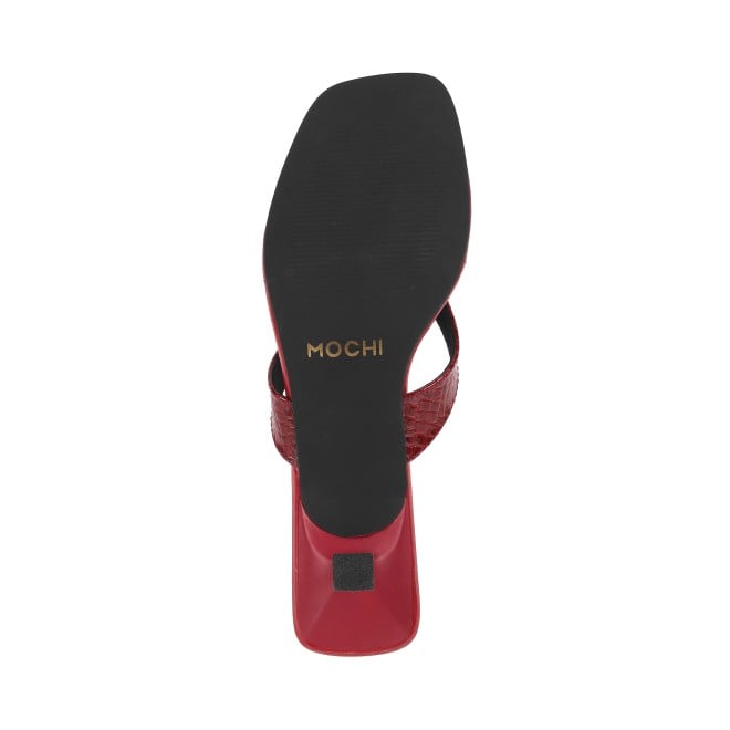 Mochi Women Red Casual Slippers (SKU: 40-285-18-39)