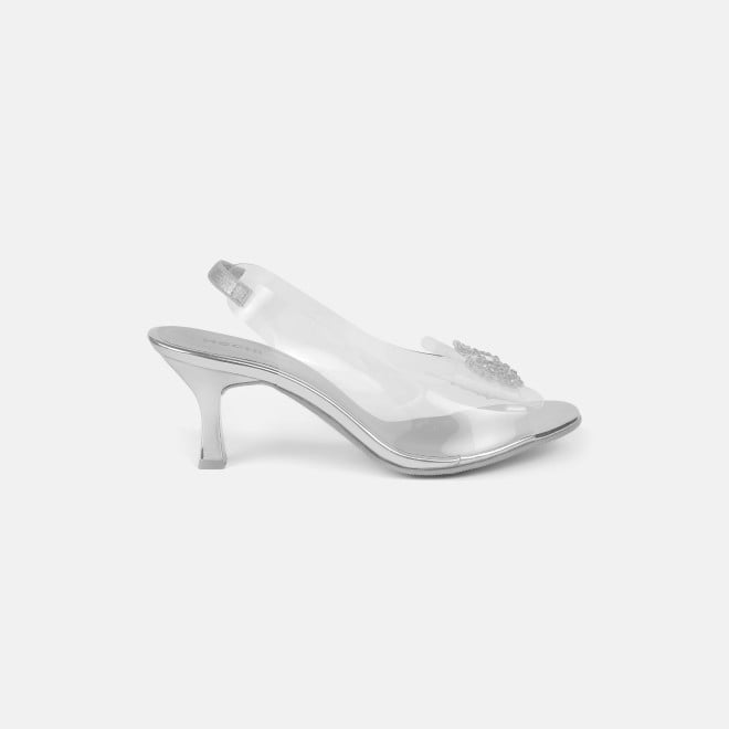 Mochi Women Silver Party Sandals (SKU: 40-297-27-36)