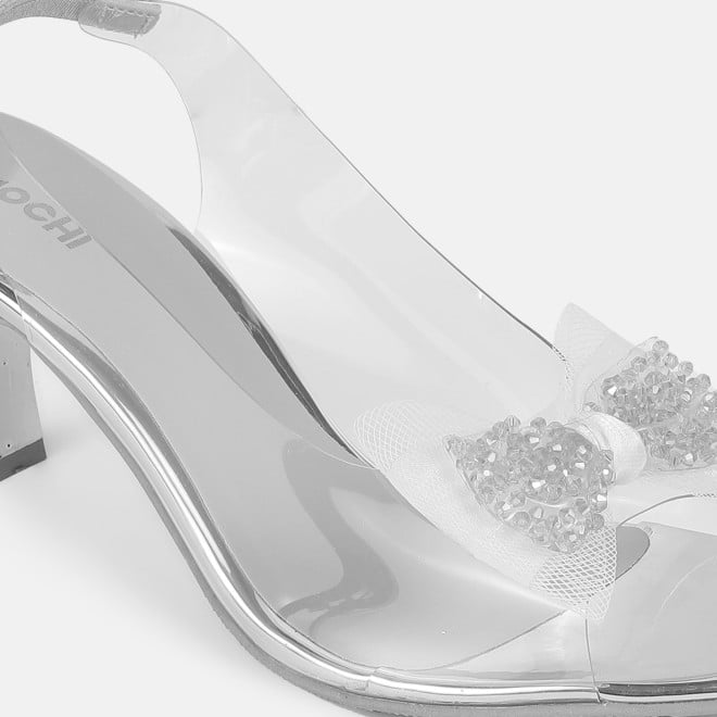 Mochi Women Silver Party Sandals (SKU: 40-297-27-36)