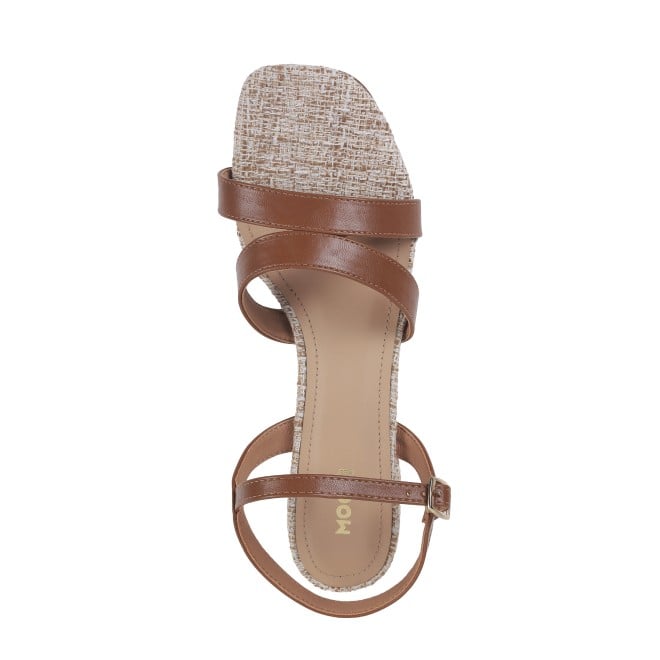 Mochi Women Tan Casual Sandals (SKU: 40-306-23-36)