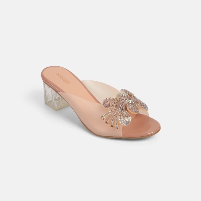 Mochi Women Peach Party Slip Ons