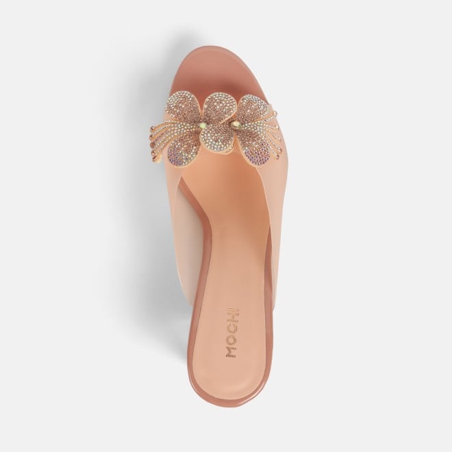 Mochi Women Peach Party Slip Ons (SKU: 40-307-80-36)