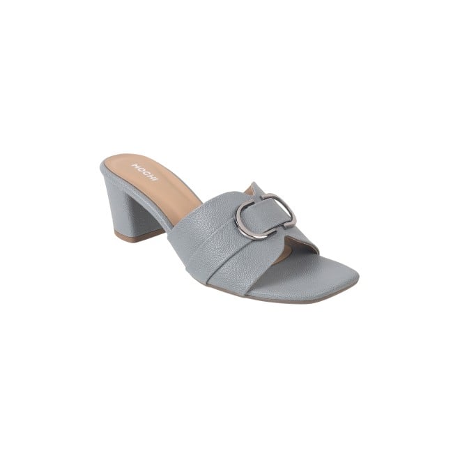 Mochi Women Grey Casual Slip Ons