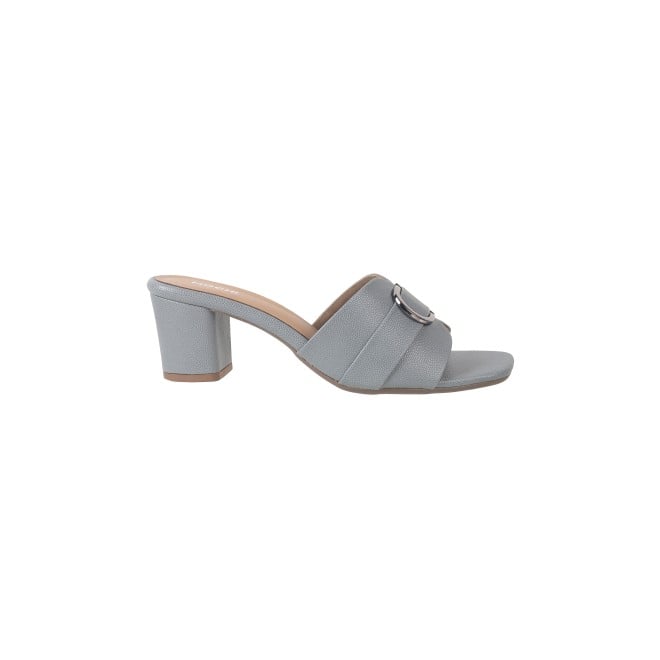 Mochi Women Grey Casual Slip Ons (SKU: 40-310-14-36)