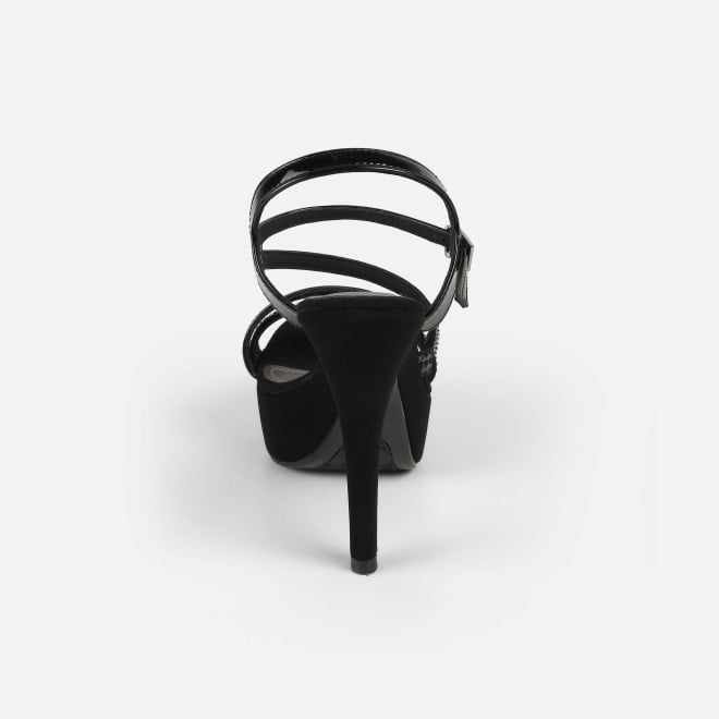 Mochi Women Black Party Sandals (SKU: 40-332-11-36)