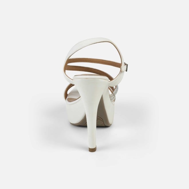 Mochi Women White Party Sandals (SKU: 40-332-16-36)