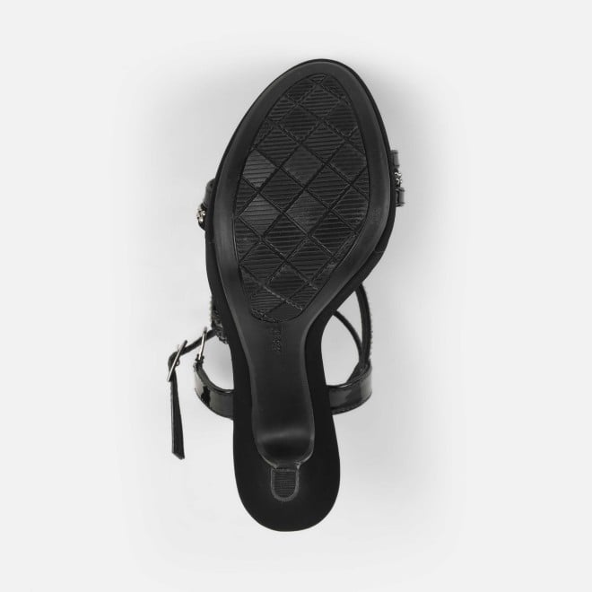 Mochi Women Black Party Sandals (SKU: 40-332-11-36)