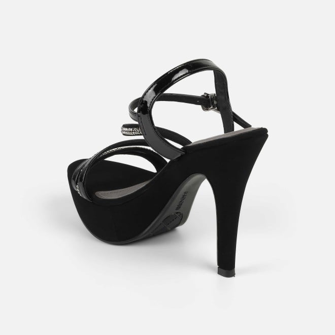 Mochi Women Black Party Sandals (SKU: 40-332-11-36)