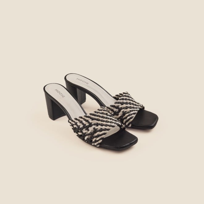 Mochi Women Black Casual Slip Ons (SKU: 40-344-11-36)