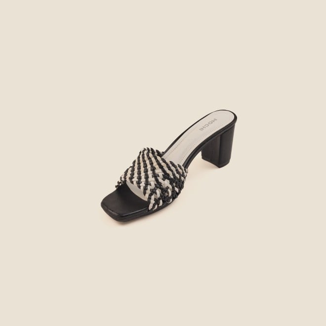 Mochi Women Black Casual Slip Ons (SKU: 40-344-11-36)