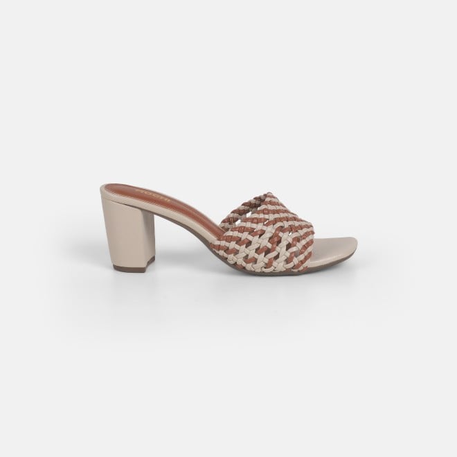 Mochi Women Beige Casual Slip Ons (SKU: 40-344-20-36)