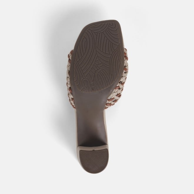 Mochi Women Beige Casual Slip Ons (SKU: 40-344-20-36)