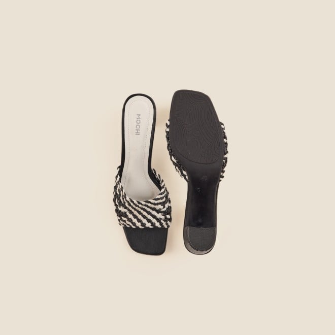 Mochi Women Black Casual Slip Ons (SKU: 40-344-11-36)