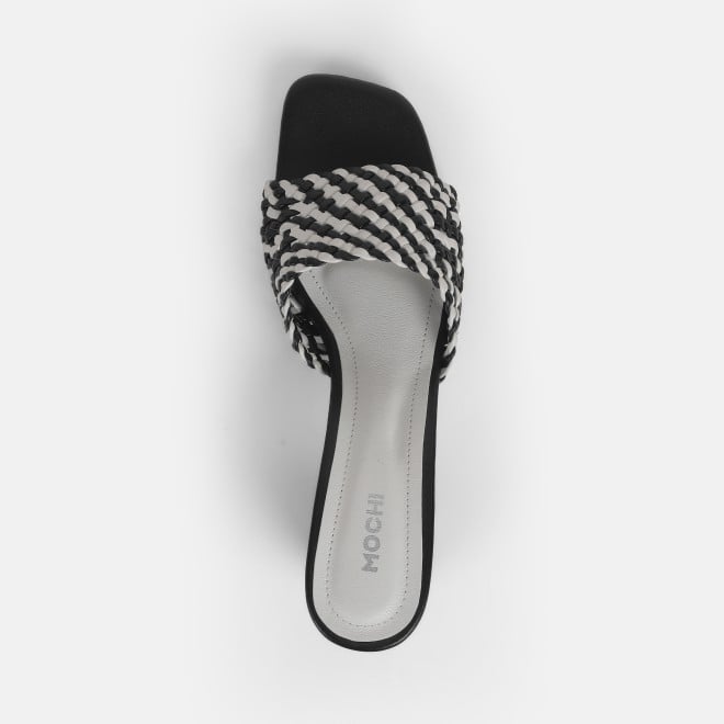 Mochi Women Black Casual Slip Ons (SKU: 40-344-11-36)