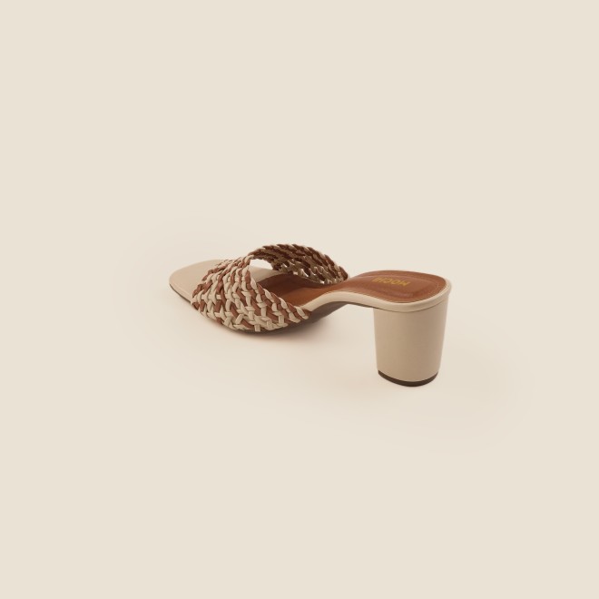 Mochi Women Beige Casual Slip Ons (SKU: 40-344-20-36)