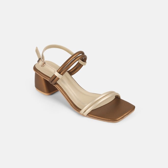 Mochi Women Antic-gold Casual Sandals