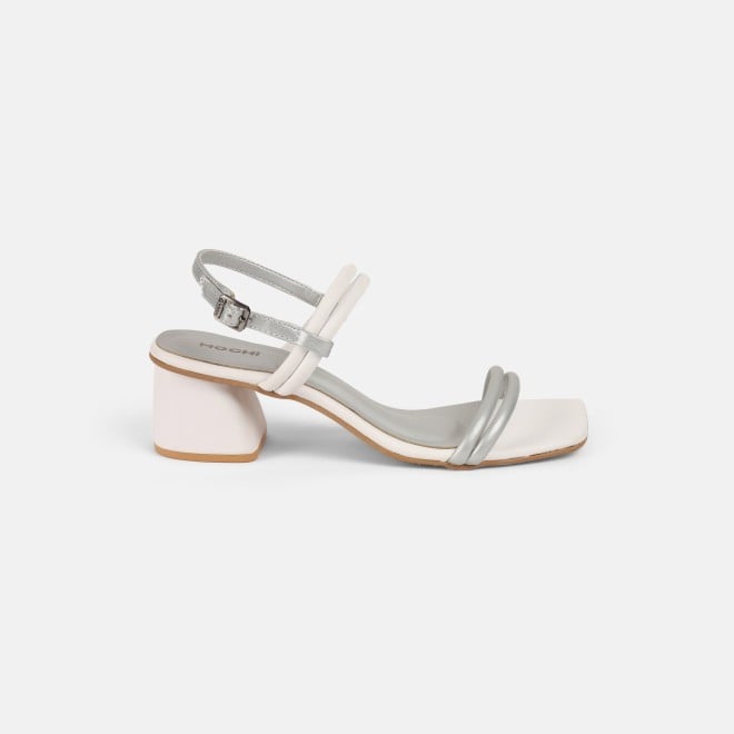 Mochi Women Silver Casual Sandals (SKU: 40-346-27-36)