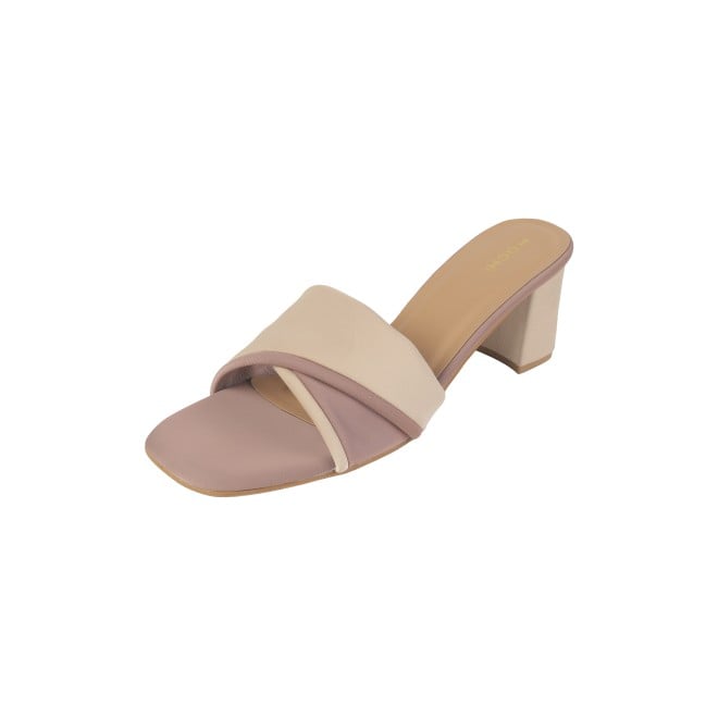 Mochi Women Beige Casual Slip Ons (SKU: 40-350-20-36)