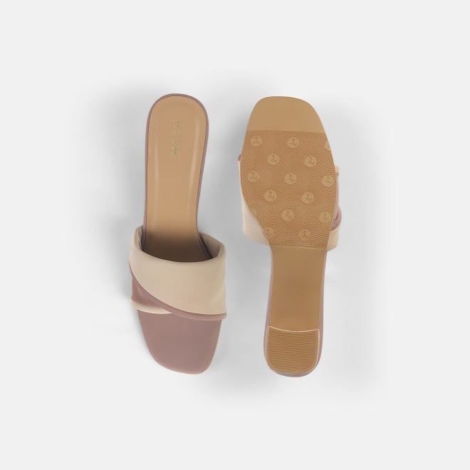 Mochi Women Beige Casual Slip Ons (SKU: 40-350-20-36)
