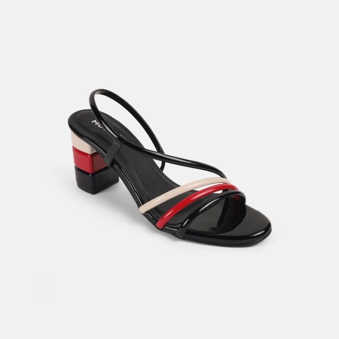 Mochi Women Black Casual Sandals