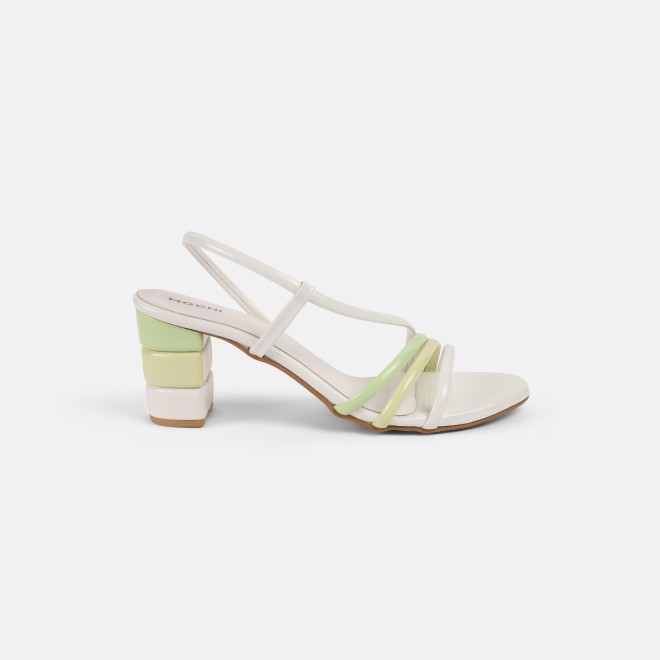 Mochi Women White Casual Sandals (SKU: 40-351-16-36)