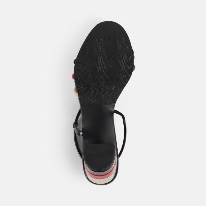 Mochi Women Black Casual Sandals (SKU: 40-351-11-36)