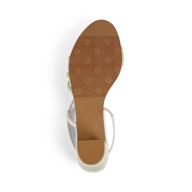 Mochi Women White Casual Sandals (SKU: 40-351-16-36)