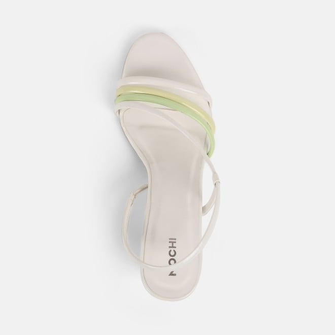 Mochi Women White Casual Sandals (SKU: 40-351-16-36)