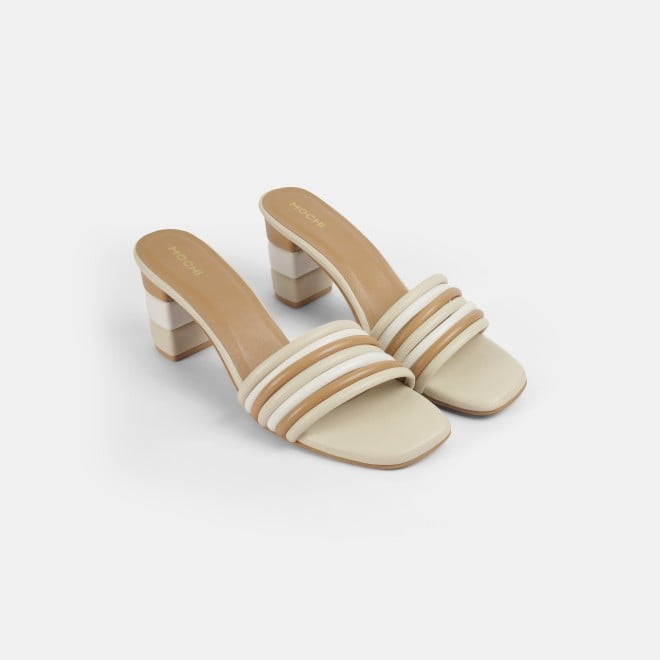 Mochi Women Beige Casual Slip Ons (SKU: 40-353-20-36)
