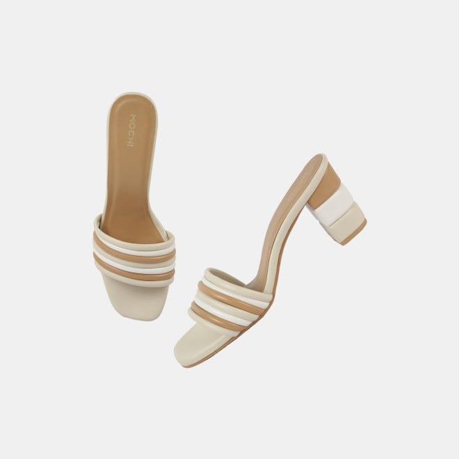 Mochi Women Beige Casual Slip Ons (SKU: 40-353-20-36)