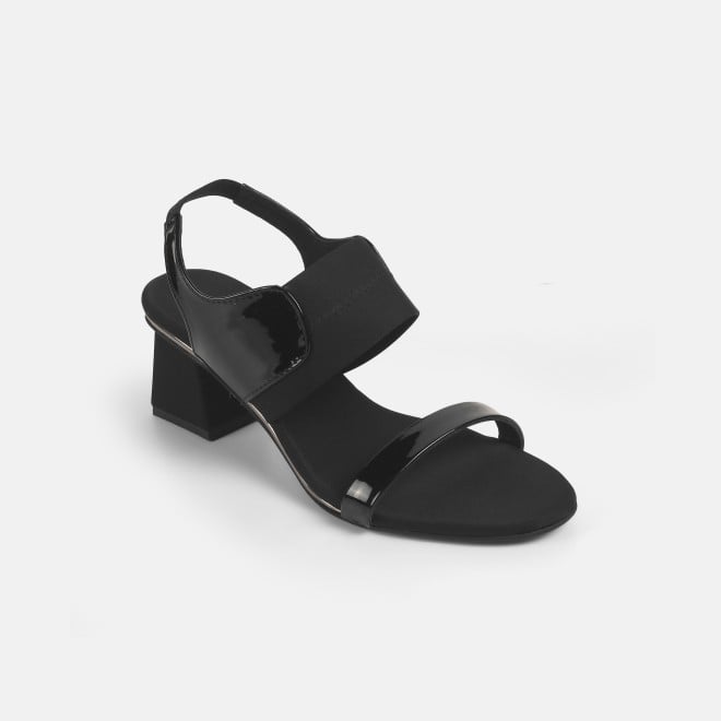 Mochi Women Black Casual Sandals