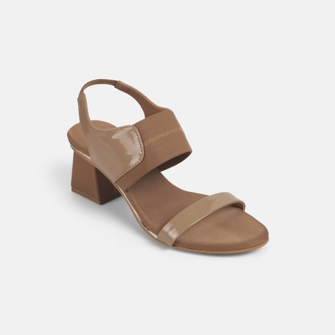 Mochi Women Beige Casual Sandals