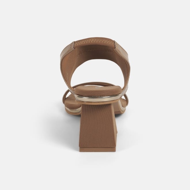Mochi Women Beige Casual Sandals (SKU: 40-371-20-36)