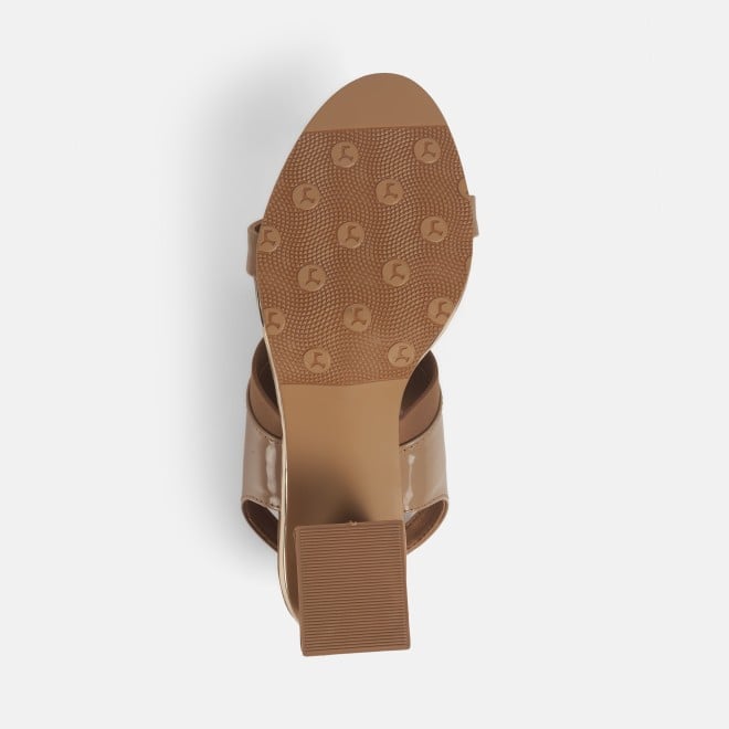 Mochi Women Beige Casual Sandals (SKU: 40-371-20-36)