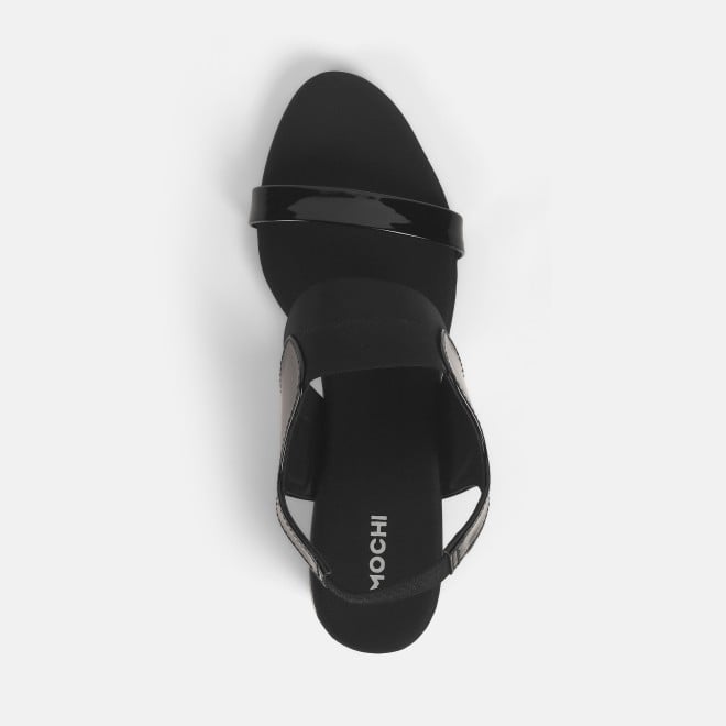 Mochi Women Black Casual Sandals (SKU: 40-371-11-36)