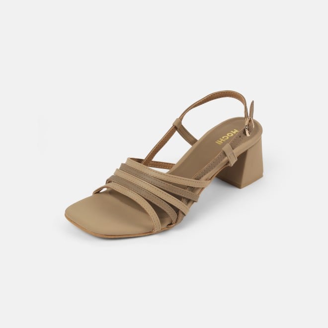 Mochi Women Beige Casual Sandals (SKU: 40-373-20-36)