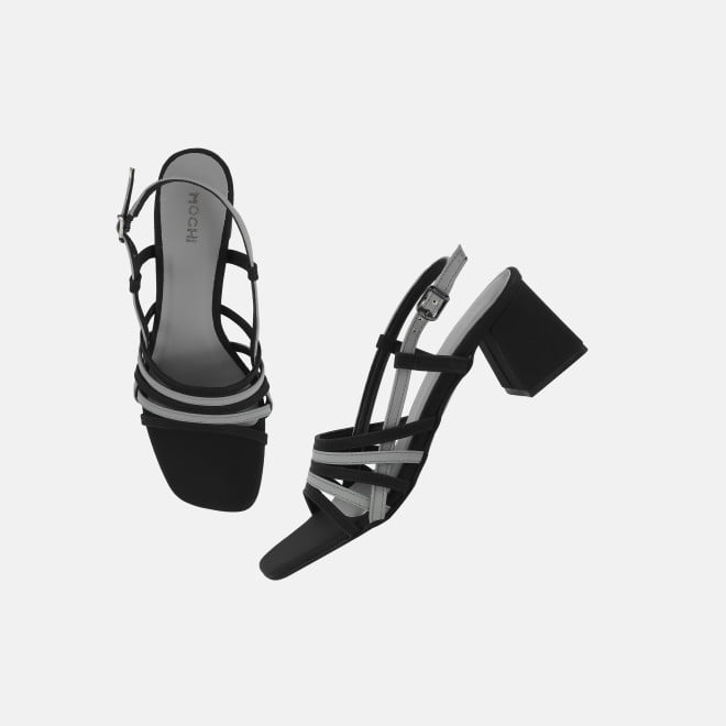 Mochi Women Black Casual Sandals (SKU: 40-373-11-36)