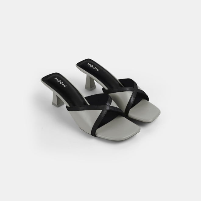 Mochi Women Grey Casual Slip Ons (SKU: 40-376-14-39)