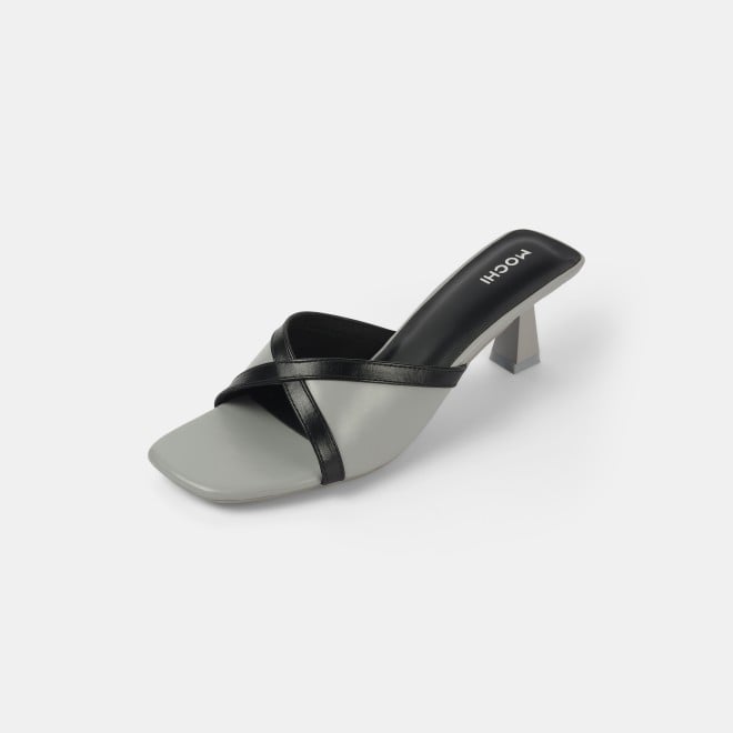 Mochi Women Grey Casual Slip Ons (SKU: 40-376-14-39)