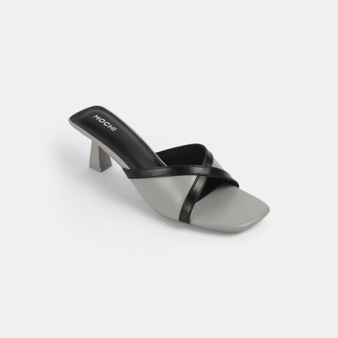 Mochi Women Grey Casual Slip Ons (SKU: 40-376-14-39)