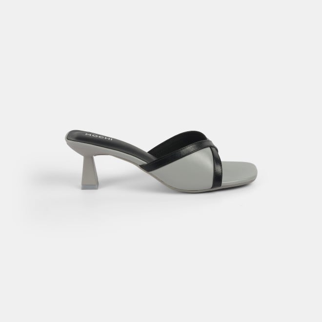 Mochi Women Grey Casual Slip Ons (SKU: 40-376-14-39)