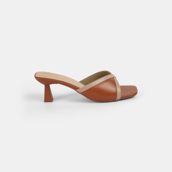 Mochi Women Tan Casual Slip Ons (SKU: 40-376-23-40)