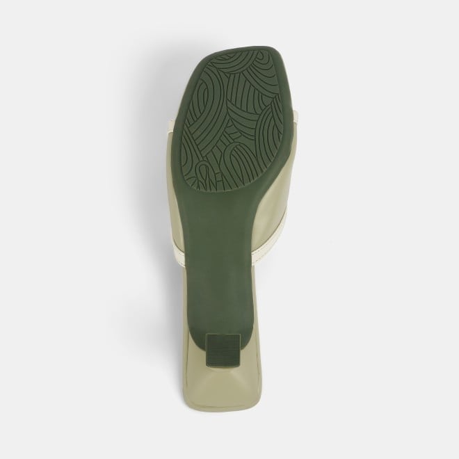 Mochi Women Olive Casual Slip Ons (SKU: 40-376-49-38)