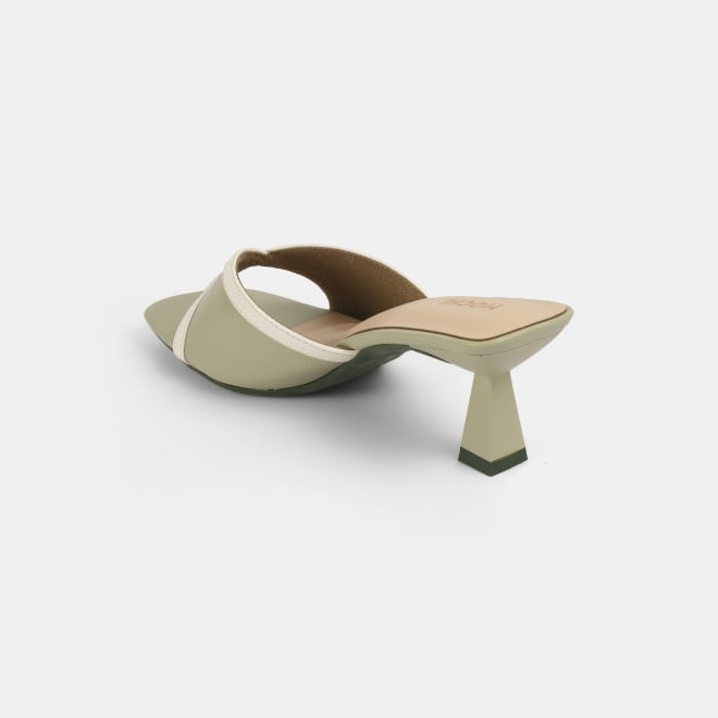 Mochi Women Olive Casual Slip Ons (SKU: 40-376-49-38)